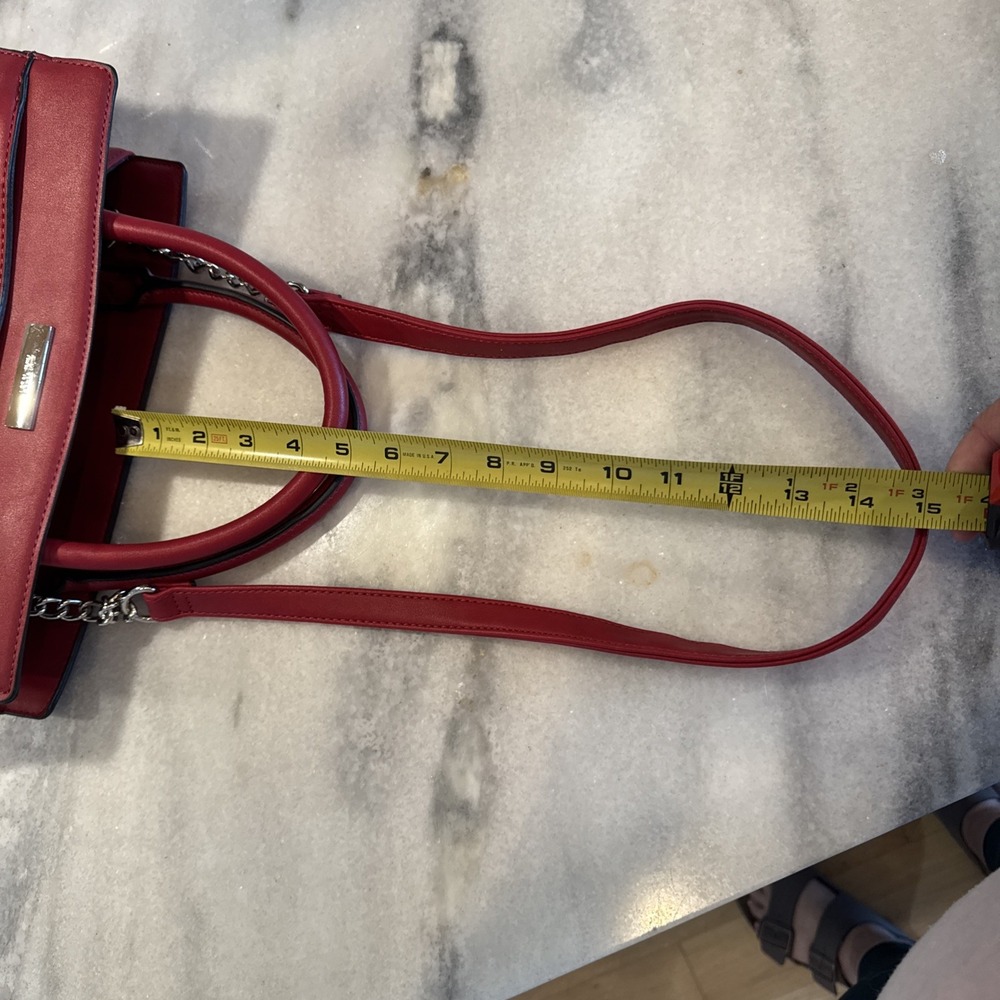 Nine West Red Satchel Purse‎ - Picture 13 of 13